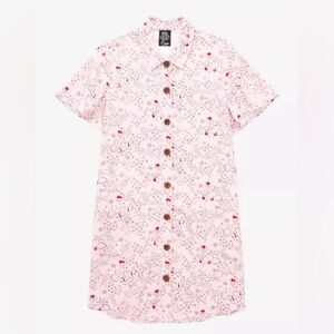 Her Universe Kiki’s Delivery Service Floral Button Front Dress Women’s XL Pink